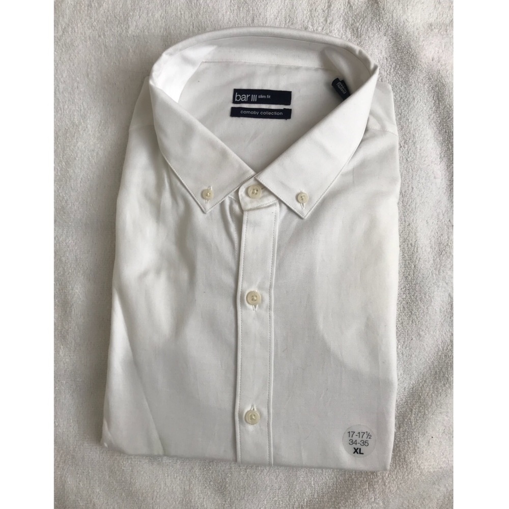 Bar III White Men’s Dress Shirt